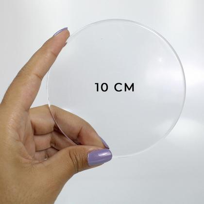 Imagem de Base Acrílica Redonda 10 Pçs 10cm + 30 14x8 Oval Biscuit