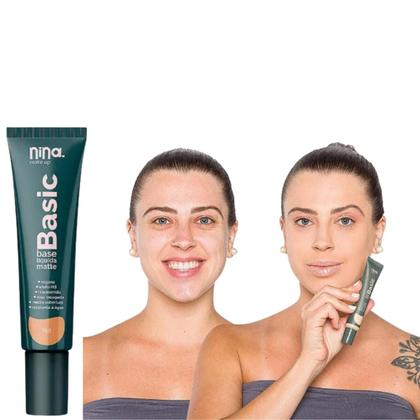Imagem de Base Basic Cor: 02 De Maquiagem Líquida Nina Make Up