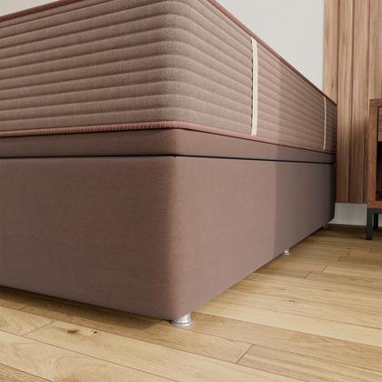 Imagem de Base Baú Physical Camurça Bege Casal (138x188x39) - Ortobom