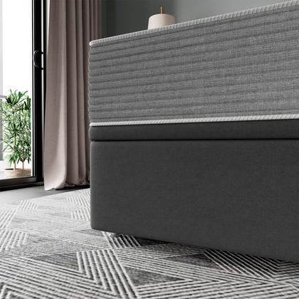 Imagem de Base Baú Physical Camurça Cinza Casal (138x188x39) - Ortobom