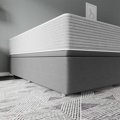 Imagem de Base Baú Physical Camurça Cinza Casal (138x188x39) - Ortobom