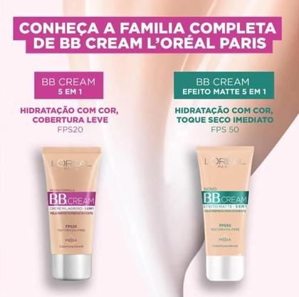 Imagem de Base BB Cream LOréal Paris Dermo Expertise Cor Clara FPS 20  30ml