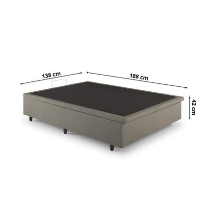 Imagem de Base Box Baú 138x188x34 cm Linho Bege