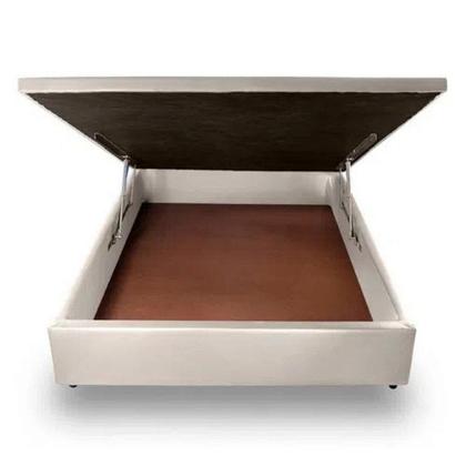 Imagem de Base Box Baú 2 em 1 Orthocrin material sintético Premium Casal King Queen e Solteiro - Organizador