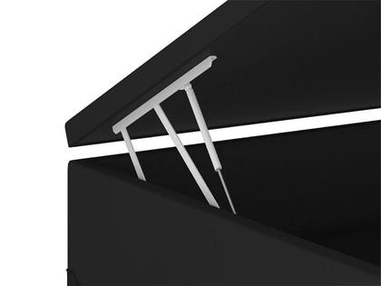 Base Box Baú Casal Blindado material sintético Linhão Preto 36X138X188 AN - Alpoim Imagem de Base Box Baú Casal Blindado material sintético Linhão Preto 36X138X188 AN