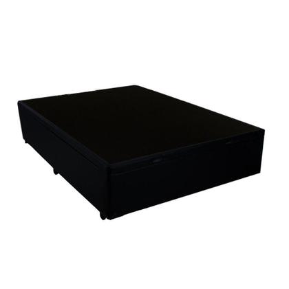 Imagem de Base Box Baú Casal Sintético Preto 41x138x188 Serra Negra