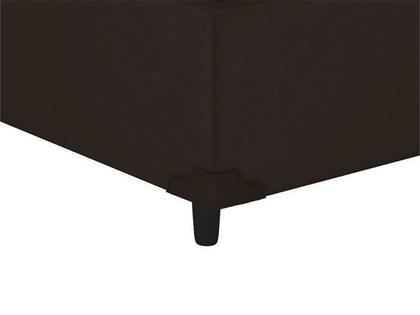 Imagem de Base Box Baú Solteirão Blindado material sintético Linhão Café 36X108X188 AN