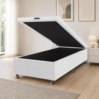Imagem de Base Box Baú Solteirão material sintético 40x108x188cm Framar Cor Marrom