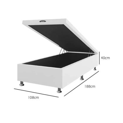 Imagem de Base Box Baú Solteirão material sintético 40x108x188cm Framar Cor Marrom