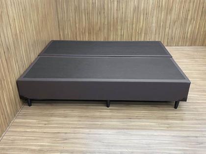 Imagem de Base Box Bipartido King material sintético Linhão Café 37X192X203 AN