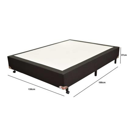 Imagem de Base Box Casal Jacquard Liso 138x188x25cm