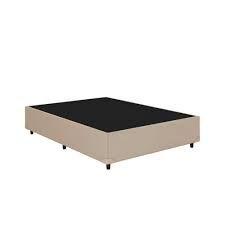 Imagem de Base Box Casal Sintético Bege 38x138x188