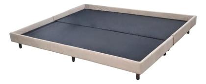 Imagem de Base Box Para Colchão King Size Japonesa Montessoriana Tatame Quarto Suede Bege