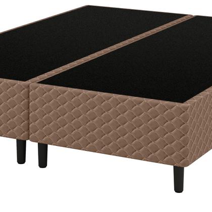 Imagem de Base Box Queen 158x198cm Umaflex Clio Bipartida Madeira Eucalipto Marrom