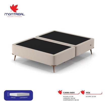 Imagem de Base Box Queen 158x198x45cm com Porta USB Dupla