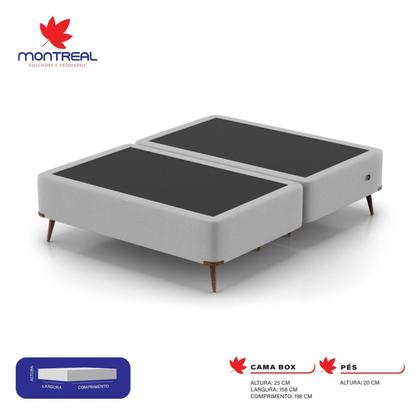 Imagem de Base Box Queen 158x198x45cm com Porta USB Dupla