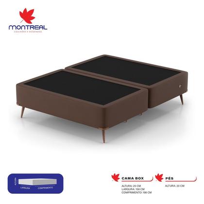 Imagem de Base Box Queen 158x198x45cm com Porta USB Dupla