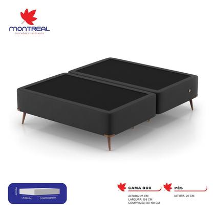 Imagem de Base Box Queen 158x198x45cm com Porta USB Dupla