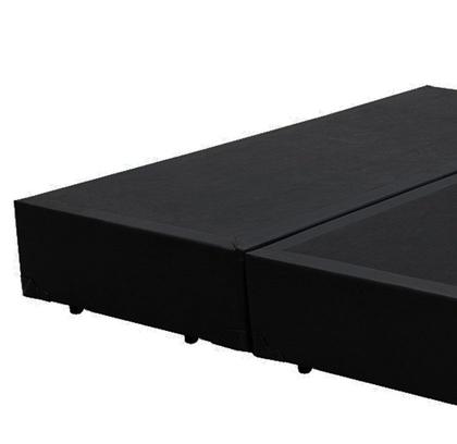 Imagem de Base Box Queen Bipartido 158x198 material sintético Preto