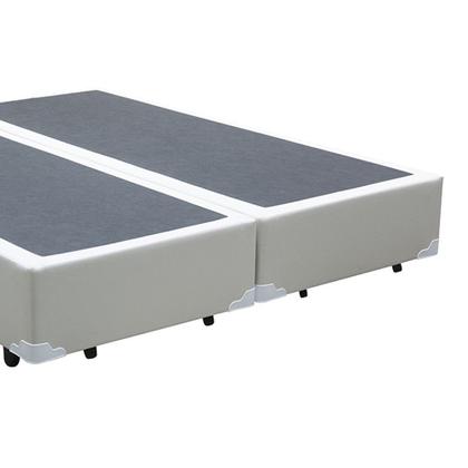 Imagem de Base Box Queen Bipartido Branco Sintético 158x198