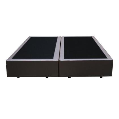 Imagem de Base Box Queen Bipartido Cinza Sintético 158x198