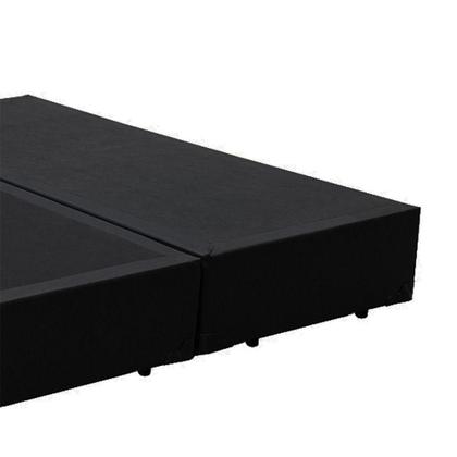 Imagem de Base Box Queen Bipartido Homequeen Sintético Preto 40x158x198