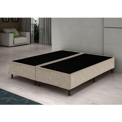 Imagem de Base Box Queen Bipartido Santo Box Suede 40x158x198