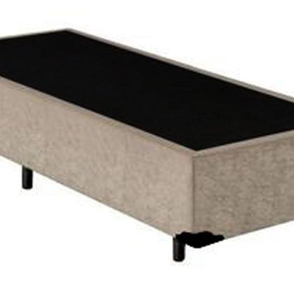 Imagem de Base Box Solteiro Suede Bege 40x88x188 Ducci