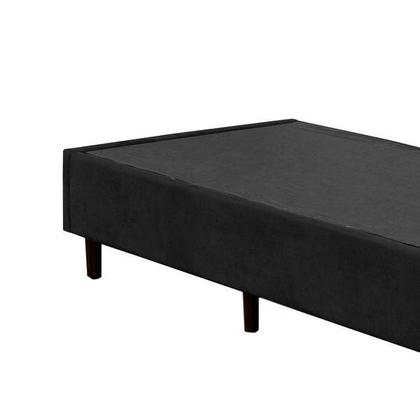 Imagem de Base Box Solteiro Suede Preto 88 X 188 X 40