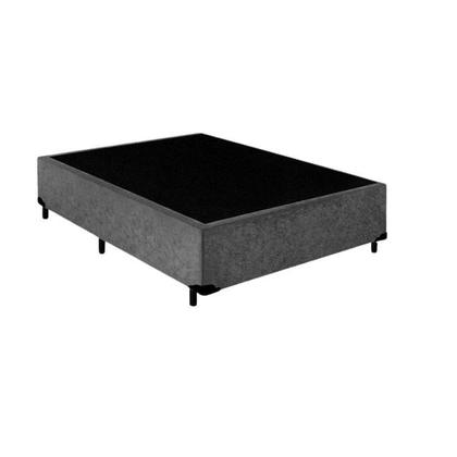 Imagem de Base Box Viúva Casal 128x188x40 Reforçada Blindada em Tecido Suede  Medida Compacta Ideal para Quartos Pequenos