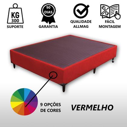 Imagem de Base Box Viúva Padrão Suede Liso (1,20 x 1,88 m) Com 37 cm de altura Para Colchão