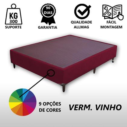 Imagem de Base Box Viúva Padrão Suede Liso (1,20 x 1,88 m) Com 37 cm de altura Para Colchão