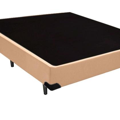 Imagem de Base Box Viúva Sintético Homequeen Bege 40x128x188