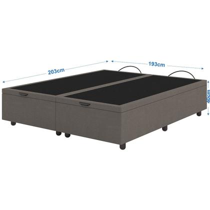 Imagem de Base Cama Baú Queen Size Linho - SkyBox
