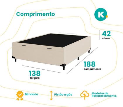 Imagem de Base Cama Box Baú Elite - Casal 138 - Blindado