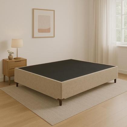 Imagem de Base  Cama Box Casal 138x188 Bege Suede