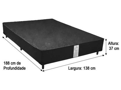 Base Cama Box Casal material sintético Linhão Palha 37X138X188 AN - Alpoim Imagem de Base Cama Box Casal material sintético Linhão Palha 37X138X188 AN