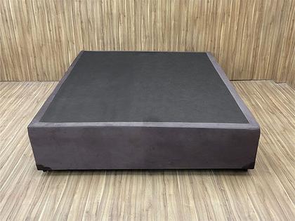 Imagem de Base Cama Box Casal Suede Marrom 37X138X188 AN