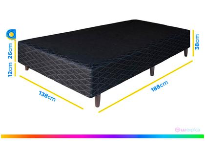 Imagem de Base Cama Box Casal Umaflex 138x38x188cm