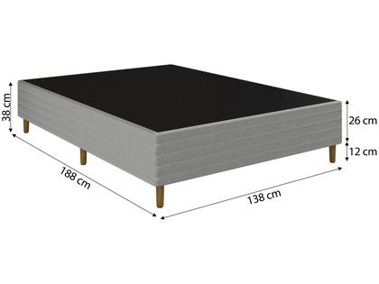 Imagem de Base Cama Box Casal Umaflex 38x138x188cm New Prada