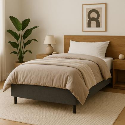 Imagem de Base Cama Box Colchão Solteiro Dobravel Fácil De Montar Reforçado Desmontável 88x188cm