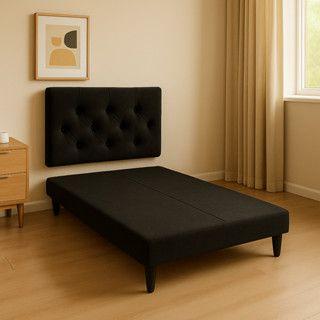 Imagem de Base Cama Box Colchão Solteiro Dobravel Fácil De Montar Reforçado Desmontável 88x188cm