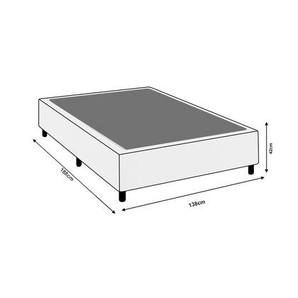 Imagem de Base Cama Box Premium Casal Comum Marrom