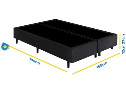 Imagem de Base Cama Box Queen Gazin 27x1,58X1,98cm Vip Topázio