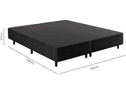 Base Cama Box Queen Plumatex Bipartido 37x158x198cm Dallas - Base