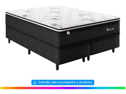 Base Cama Box Queen Plumatex Bipartido 37x158x198cm Dallas - Base