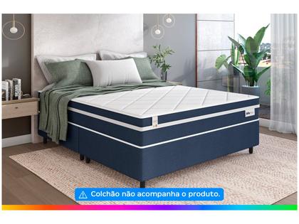Imagem de Base Cama Box Queen Plumatex Colchões 37x158x198cm Alfa Maxx