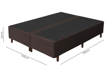 Imagem de Base Cama Box Queen Size Umaflex Bipartido 42x158x198cm Prada