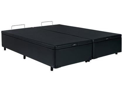 Imagem de Base Cama Box Queen V-Joy Bipartido com Baú 38x158x198cm Bravus
