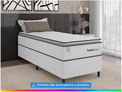 Imagem de Base Cama Box Solteiro Plumatex Colchões 37x88x188cm Turim Maxx